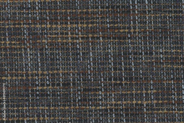 Fototapeta embroidered luxury fabric texture background close up, detailed light neutral color woven linen backdrop, furniture cloth textile material, modern cotton clothing weave pattern