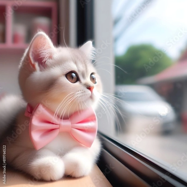 Obraz cat in the window