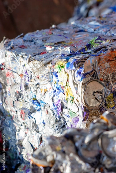 Obraz pressed recycled cans