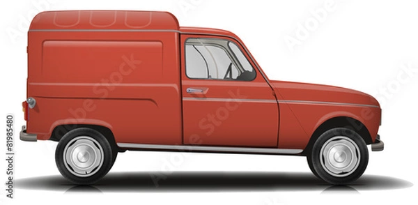 Obraz Voiture ancienne 4l fourgon 03
