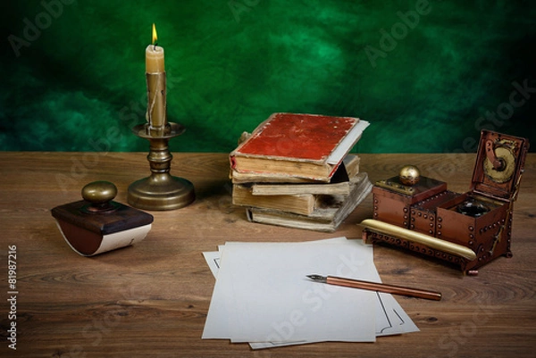 Obraz writing implements