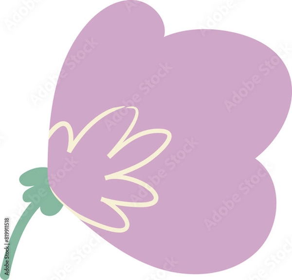 Obraz Pink flower clipart vector