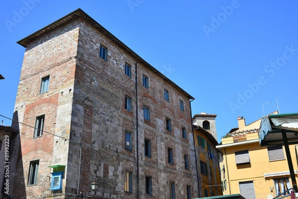 Obraz Facciata palazzo signorili, centro storico, Pisa