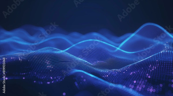 Obraz abstract blue background with waves