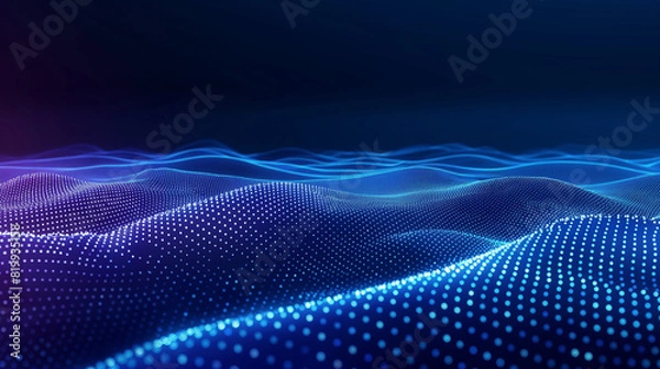 Obraz abstract blue background with wave