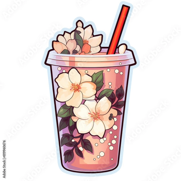 Obraz a sticker of a smoothie beverage