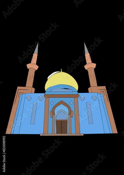 Fototapeta Big blue mosque