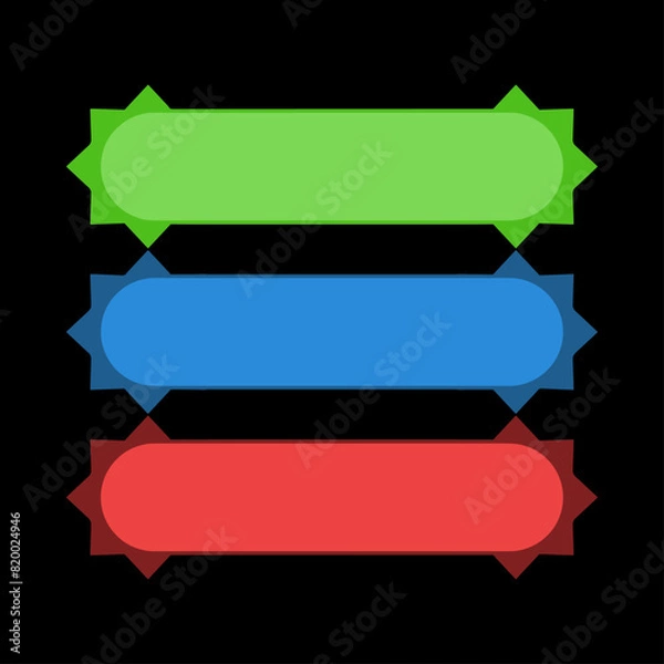 Fototapeta Colored name table