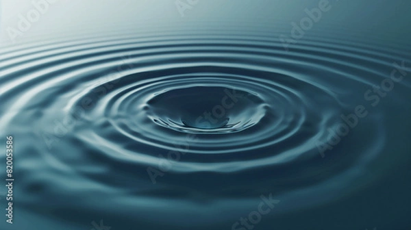 Fototapeta Circular Ripple Effect in Calm Water