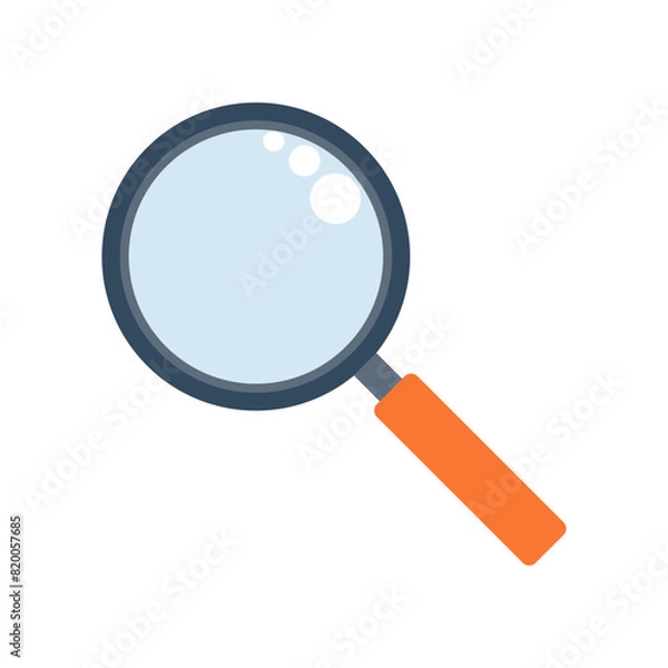 Fototapeta magnifying glass icon design vector template
