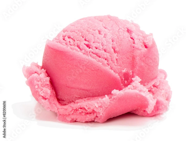 Obraz Gałka lodów truskawkowych