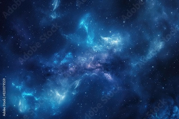 Obraz Colorful galaxy with cosmic dust and nebulas