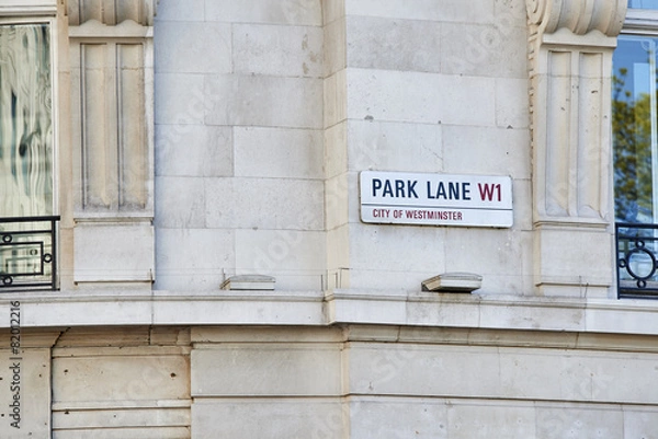 Obraz Park Lane sign