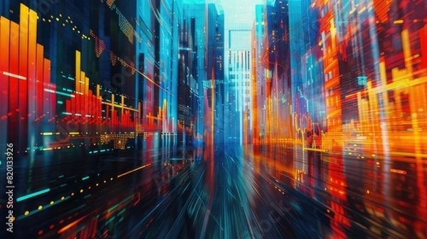 Obraz Investment portfolios, equity stakes, and capital appreciation driving wealth creation and value generation for investors and stakeholders