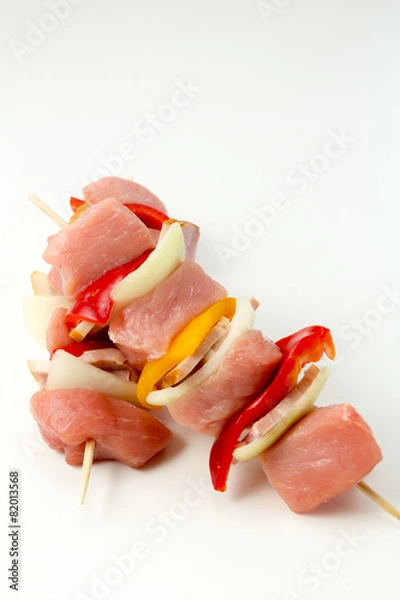 Obraz Eine bunte Mischung - Schaschlik