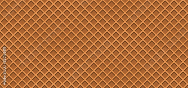 Fototapeta abstract background ice cream waffle background vector illustration seamless  pattern texture wafer.