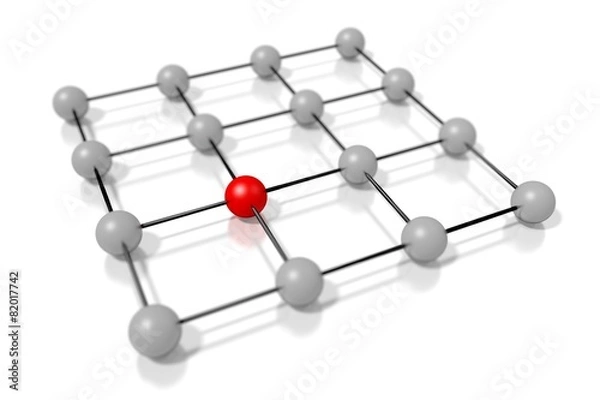 Obraz 3D geometrical concept