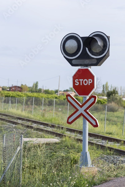 Fototapeta Paso a nivel.