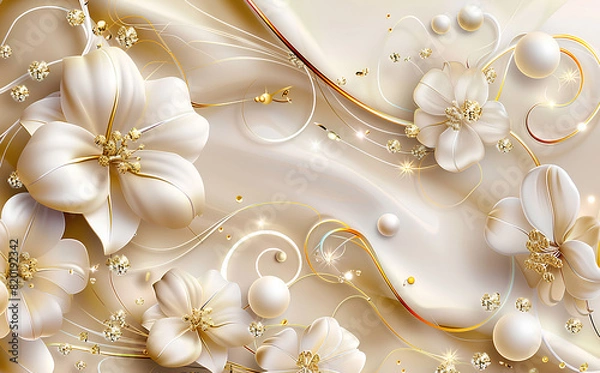 Obraz background with gold