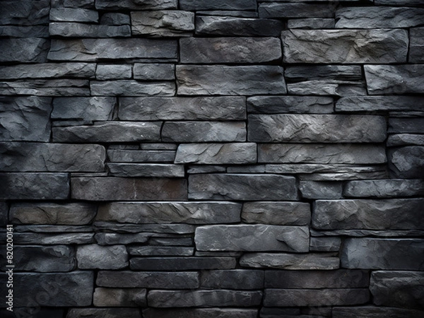 Obraz Retro vibes: abstract textures adorn stone and brick wall
