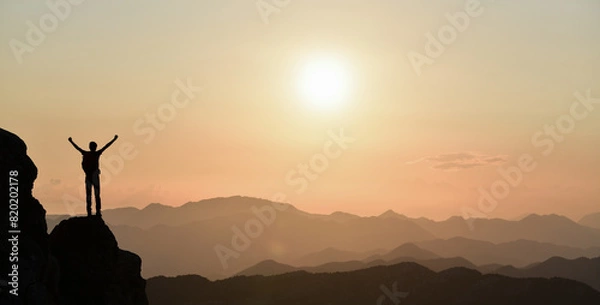 Obraz Happiness at the Summit