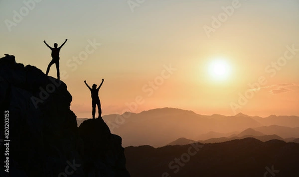 Obraz Being at the Top Together
