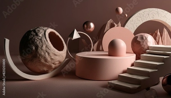 Obraz Beautiful 3d podium