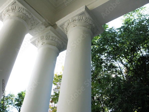 Fototapeta Columns of ancient buildings