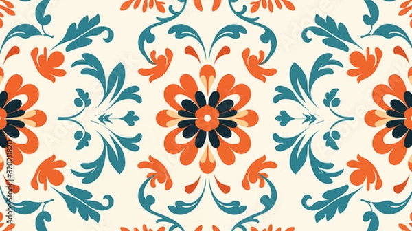 Fototapeta Abstract Image, Checkered, Wavy, Floral, Pattern Style Texture, Wallpaper, Background, Cell Phone and Smartphone Cover, Computer Screen, Cell Phone and Smartphone Screen, 16:9 Format - PNG