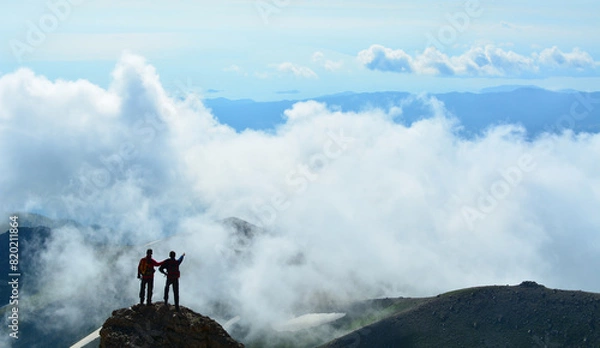 Fototapeta Being Above the Clouds