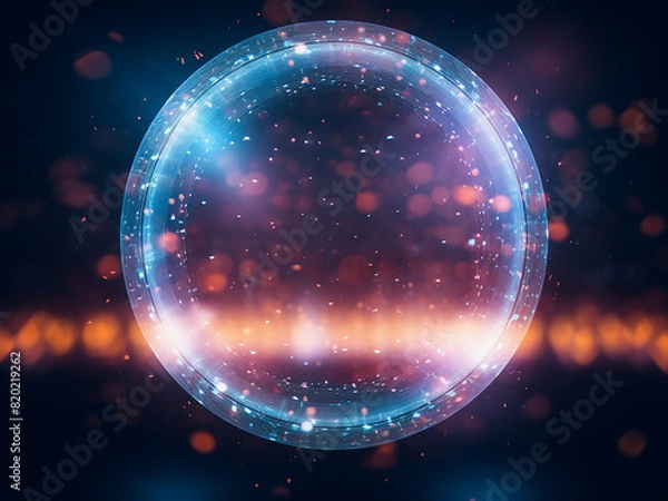 Obraz Circular bokeh light ideal for background use