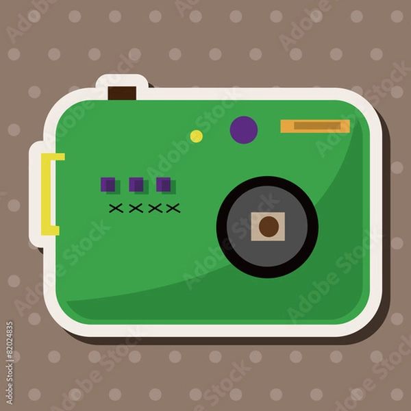 Obraz camera theme elements vector,eps