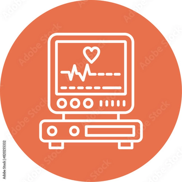 Fototapeta Ecg Icon