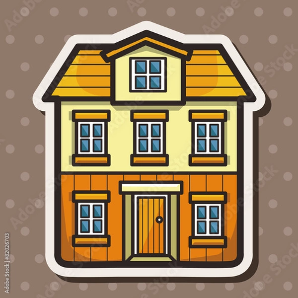 Fototapeta Building theme elements vector,eps