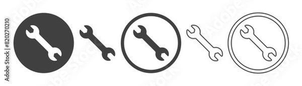 Obraz set of tools icons on white background