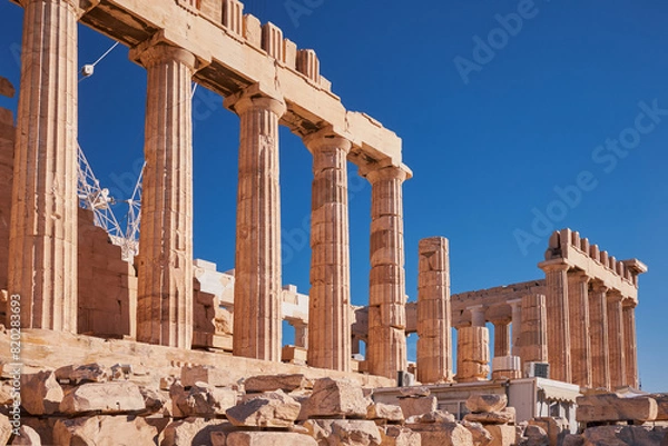 Fototapeta Parthenon - former temple on the Athenian Acropolis, Greece, that was dedicated to the goddess Athena