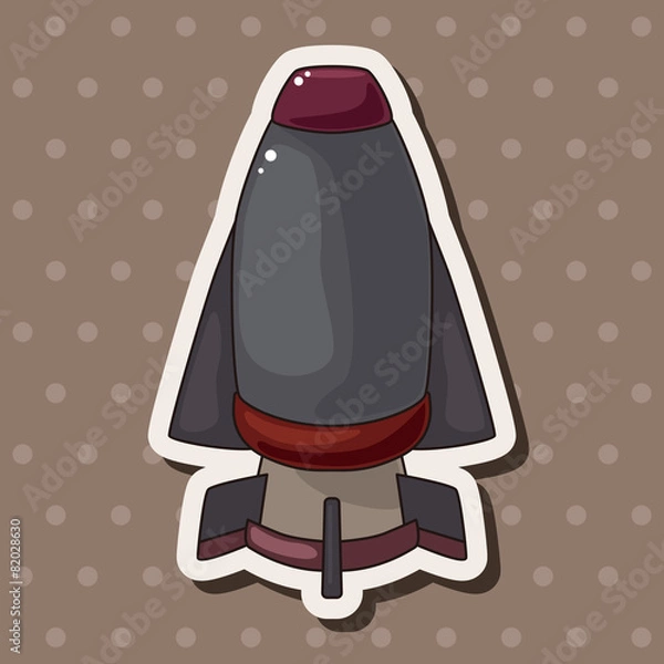 Fototapeta bomb theme elements vector,eps