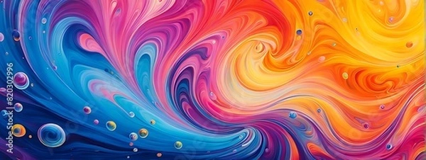 Fototapeta "Luxury Abstract Texture: Blue and Gold Liquid Art with Seamless Nature-Inspired Patterns"