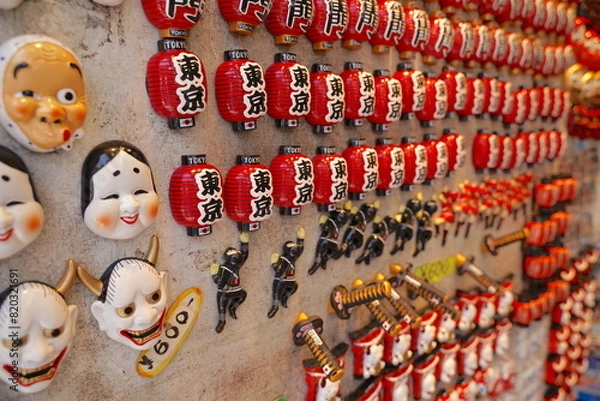 Obraz 日本の東京、浅草のお土産や風景
