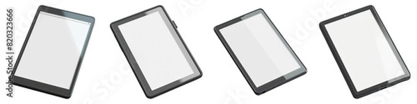 Obraz E-Reader isolated on transparent png background. Generative ai