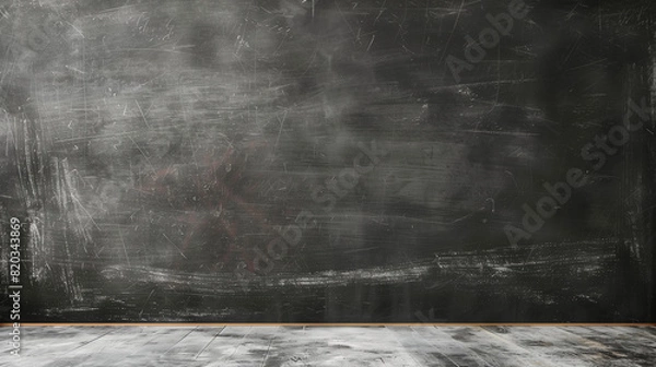 Obraz Empty Room With Blackboard in Background