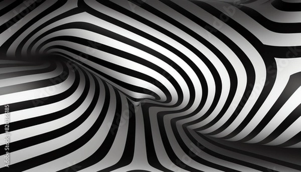 Fototapeta Black and white stripes.