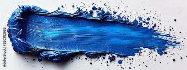 Obraz Navy Blue Paint Smear Texture Background