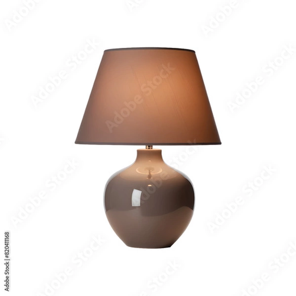 Fototapeta Modern table lamp isolaten on transparent background, table lamp png