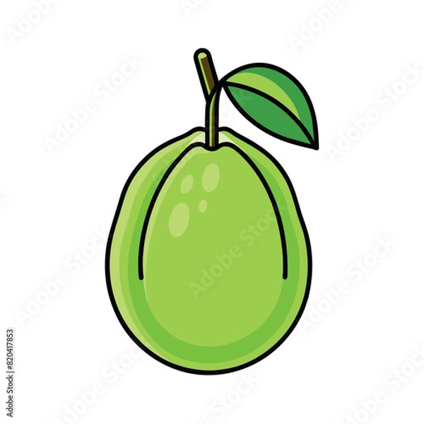 Obraz Grapes cartoon vector Illustration flat style artwork concept
