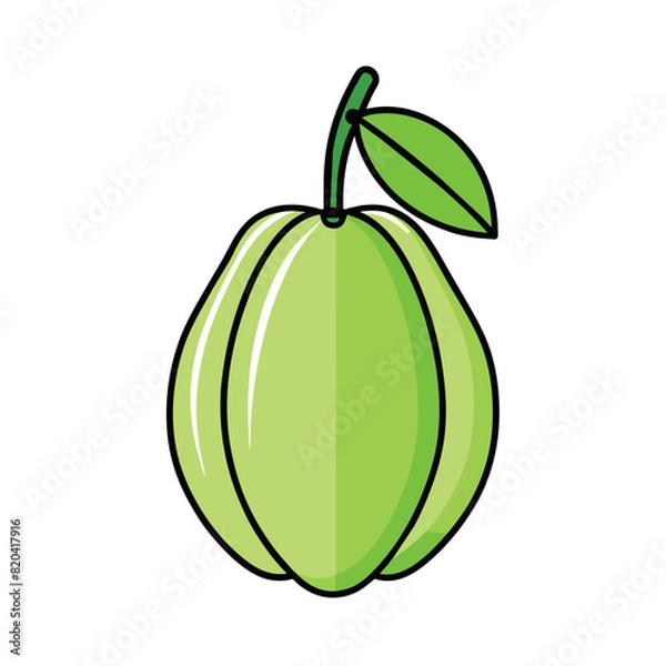 Obraz Grapes cartoon vector Illustration flat style artwork concept
