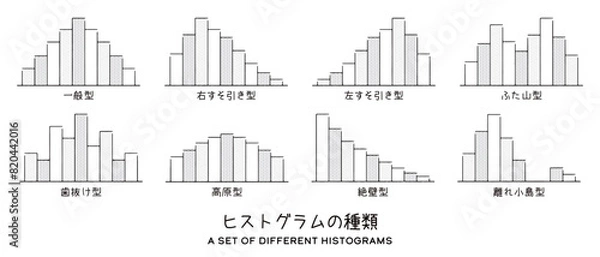 Fototapeta ヒストグラムの種類