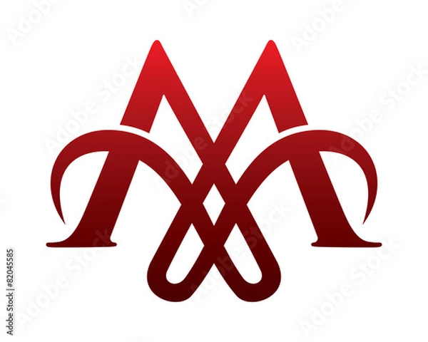 Obraz M Logo Template