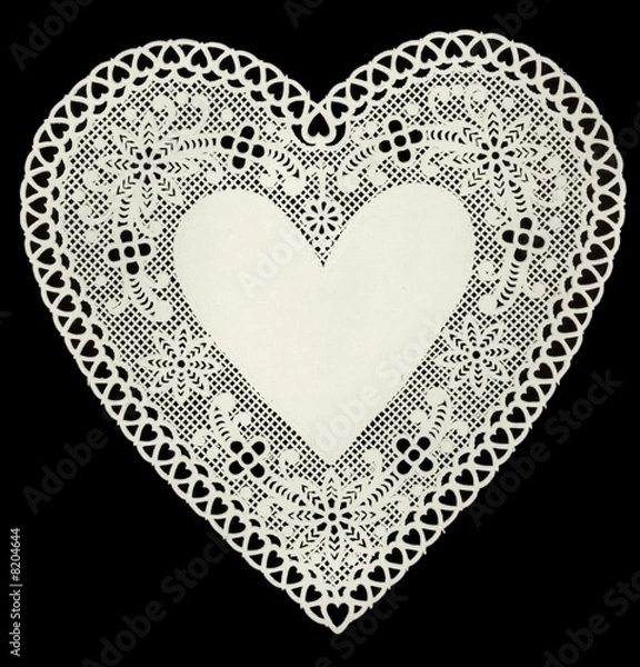 Fototapeta vintage lace heart