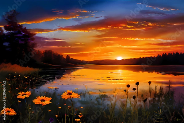 Obraz Create an art that not often created, high demand in image selling platforms, proper image to sell on digital art platforms,
